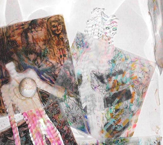 〈轉世．昇華〉(右上細節)，2014年，紙、油性簽字筆、紙膠帶，29.7×21×21cm。的封面圖