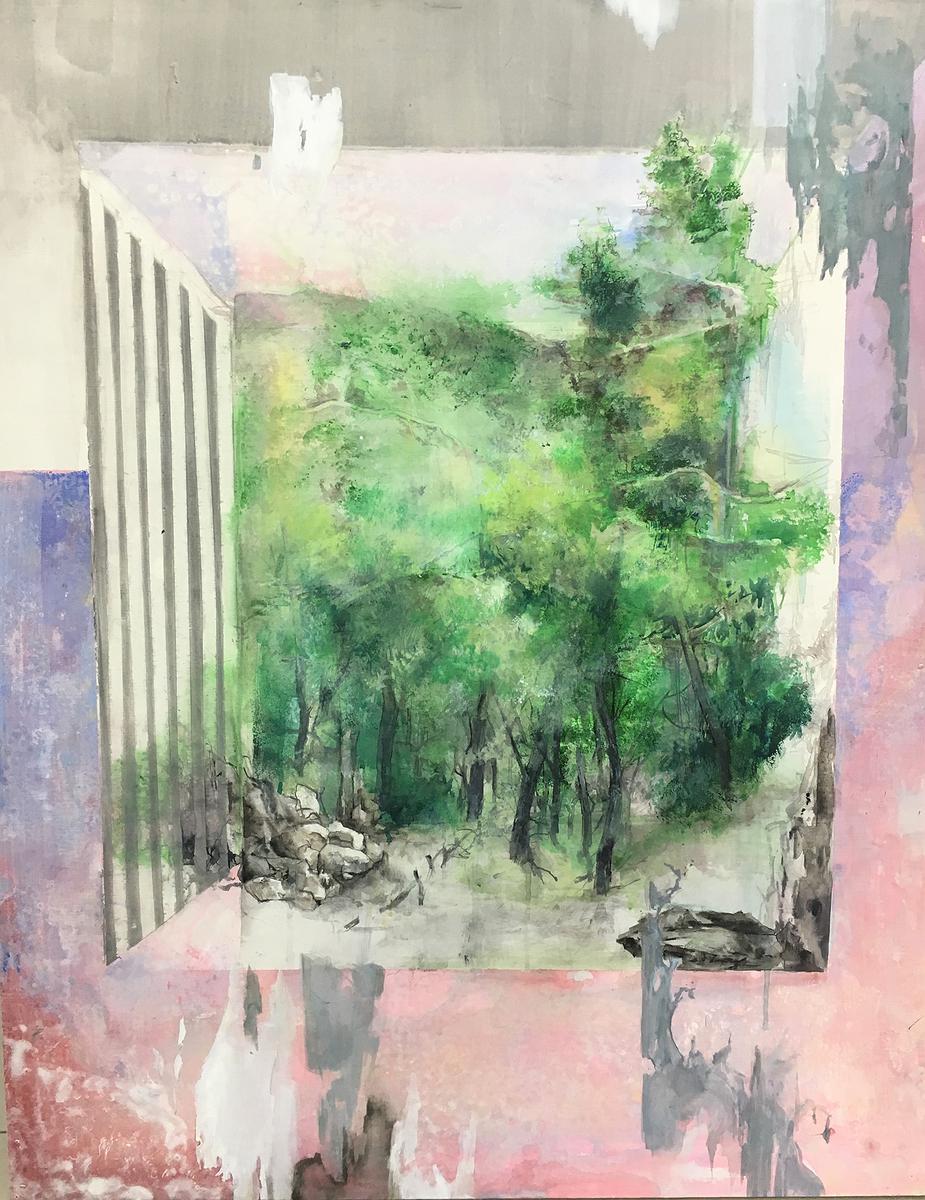 繪畫的識與視－潘家榆創作研究 05〈邊陲〉的封面圖