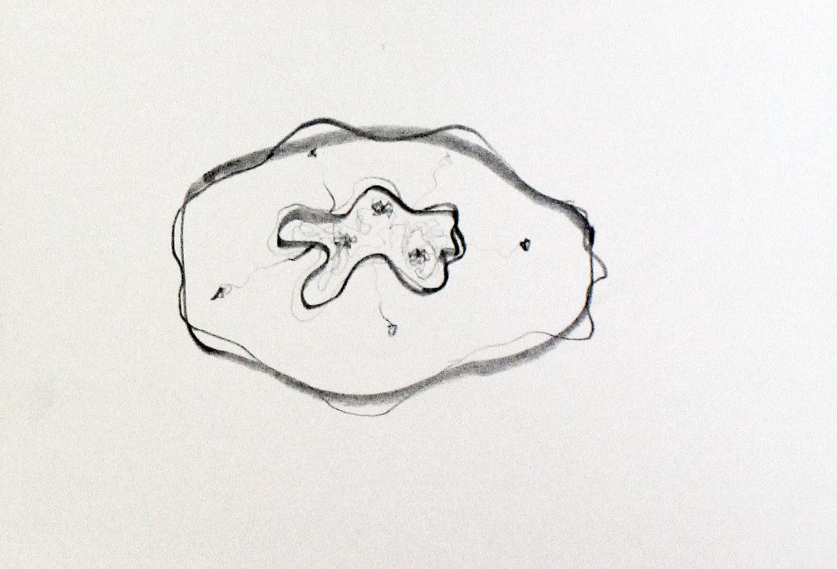 植物療癒—黃瑩瑄創作論述  情緒細胞系列 細胞手稿 05的封面圖