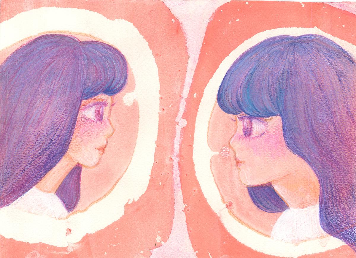 認同失竊 - 簡玟靖繪畫創作研究 mirror的封面圖