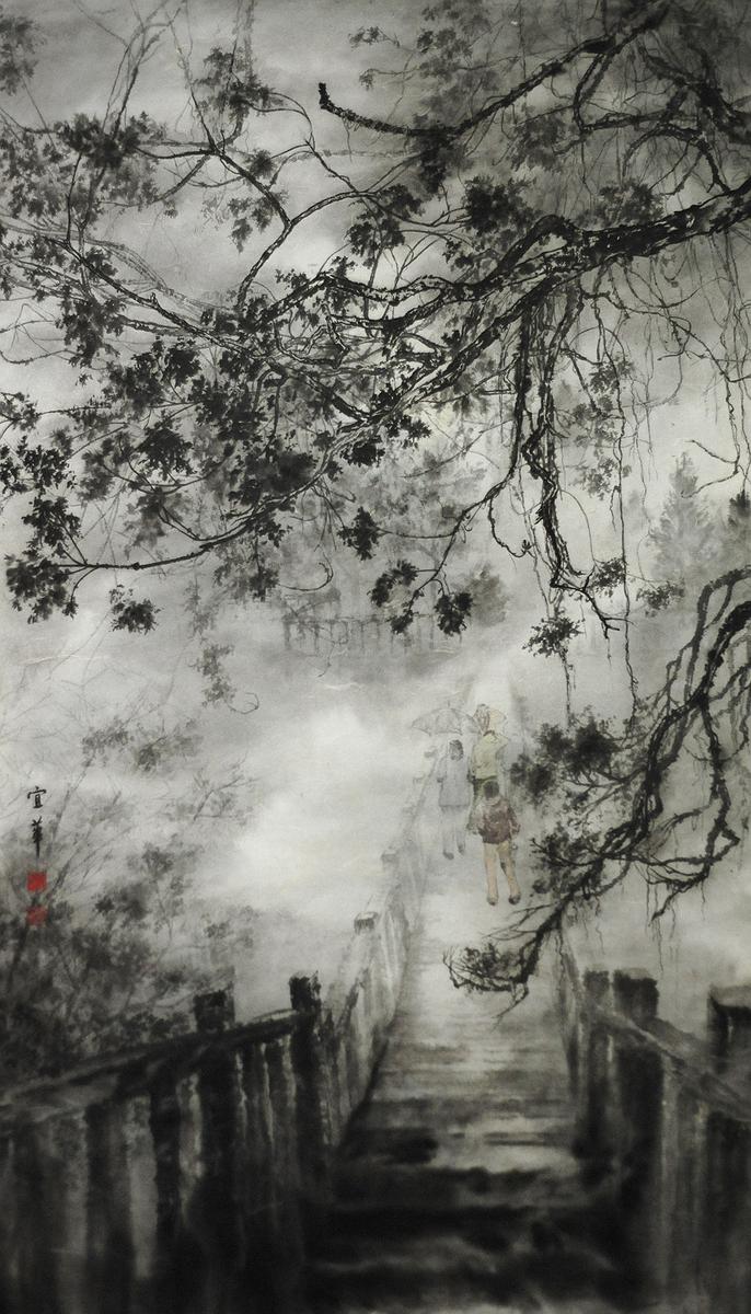 作品一＜雨霧＞的封面圖