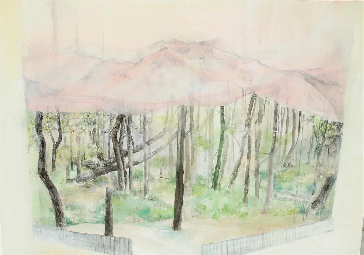 繪畫的識與視－潘家榆創作研究 03〈鷹架的原初01〉的封面圖