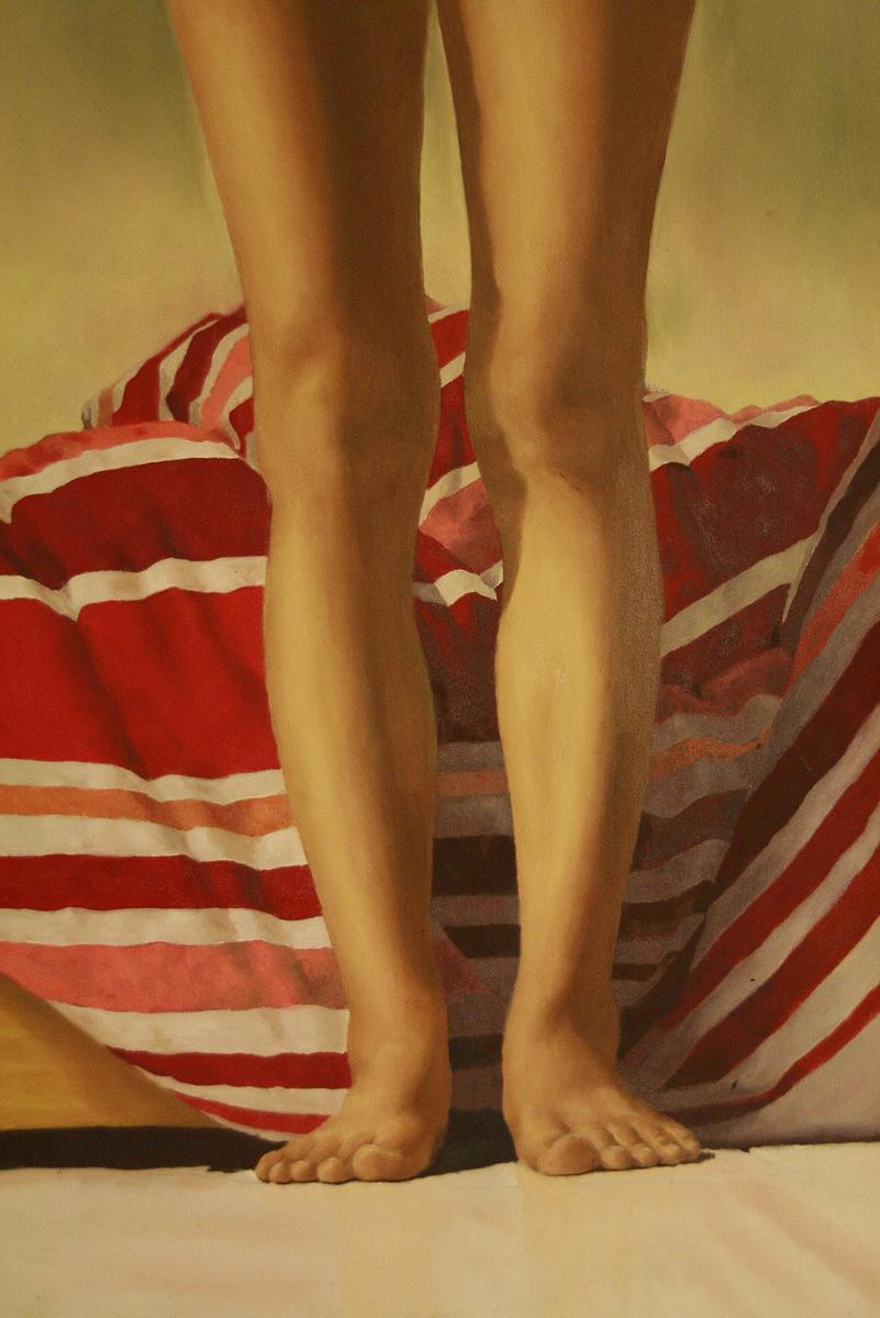 《站著》油彩、畫布的封面圖