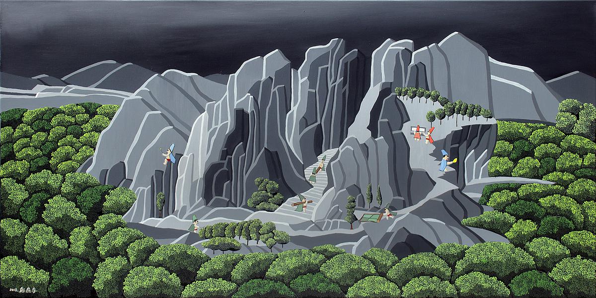 借東風 油彩畫布的封面圖