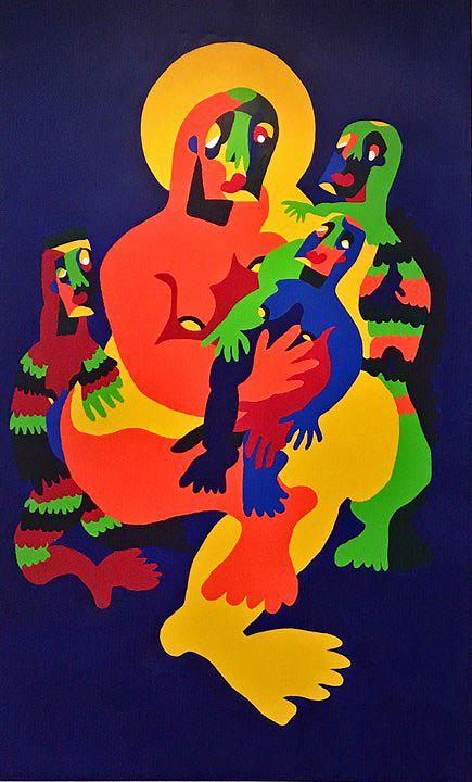 〈鬼島歡迎您〉，李映蓉，2019年，壓克力、畫布，240x150 cm的封面圖