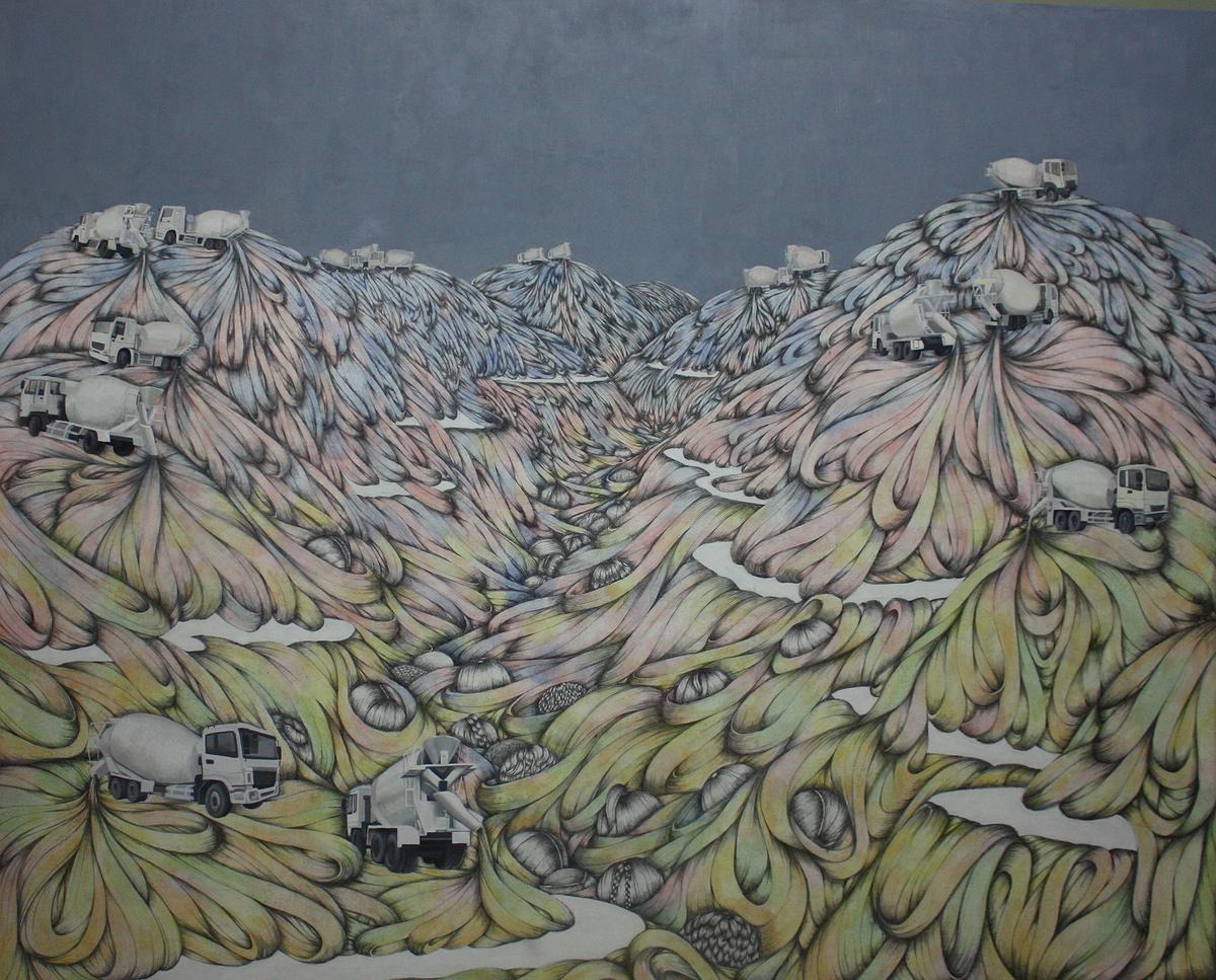 〈人工土石流〉的封面圖