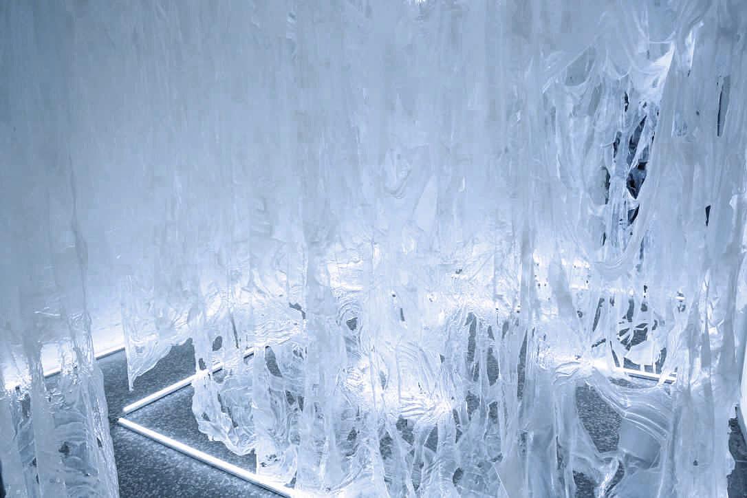 〈增生Ⅱ〉，2017。樹酯、鐵管 、LED燈、白木板，575 ×370 ×284 cm的封面圖