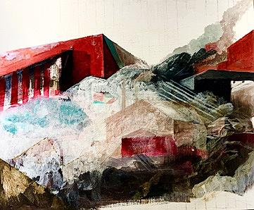 〈山、廠、煙〉，2021的封面圖