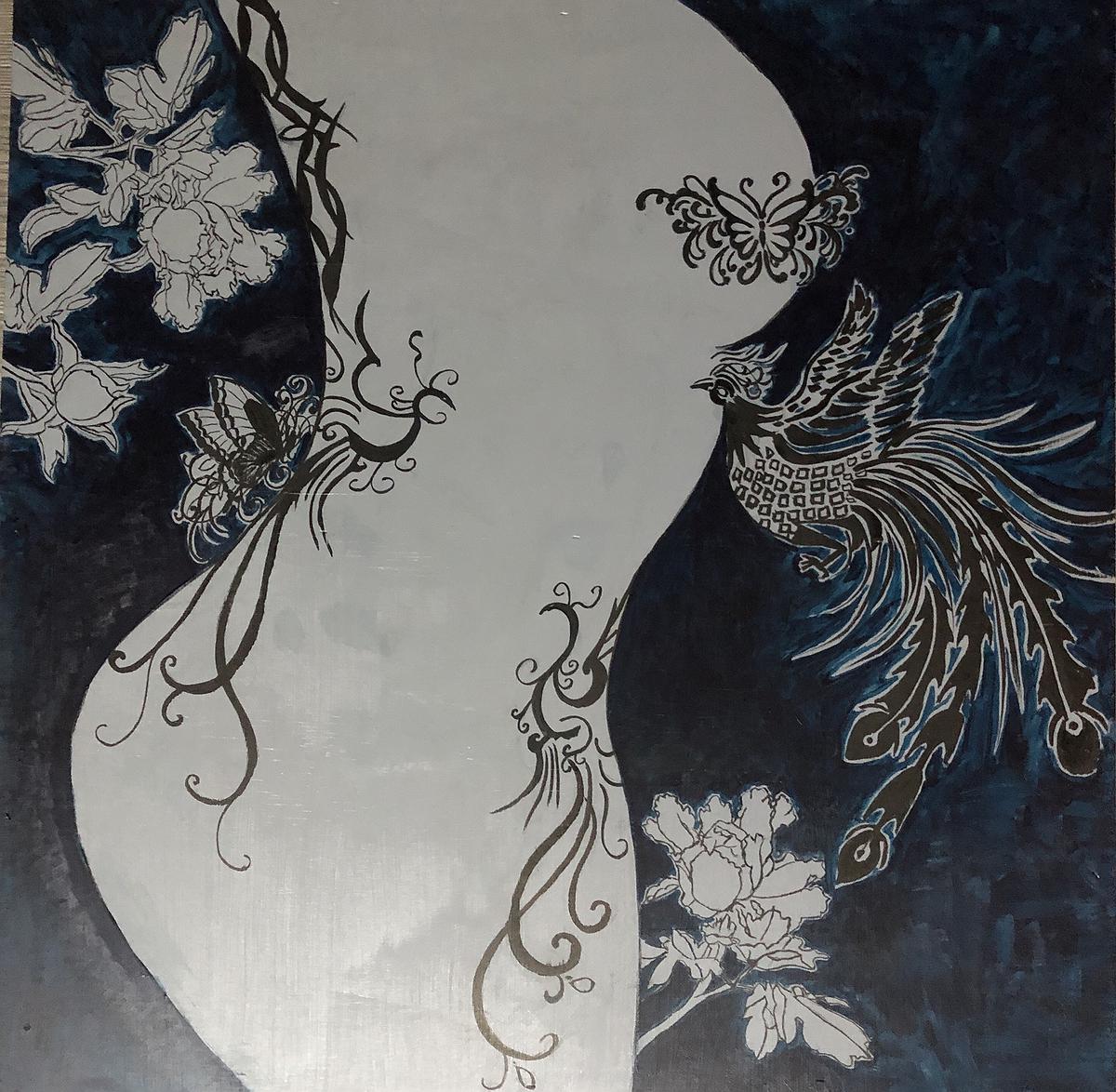 書畫‧時尚－廖維娟繪畫藝術創作研究-10.花青.青花的封面圖