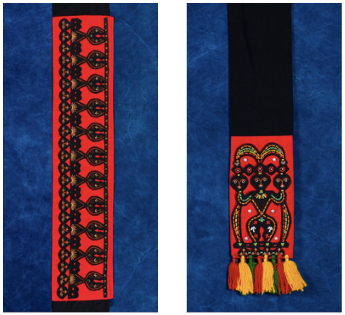 〈繡有人形紋的排灣男子腰帶〉的封面圖