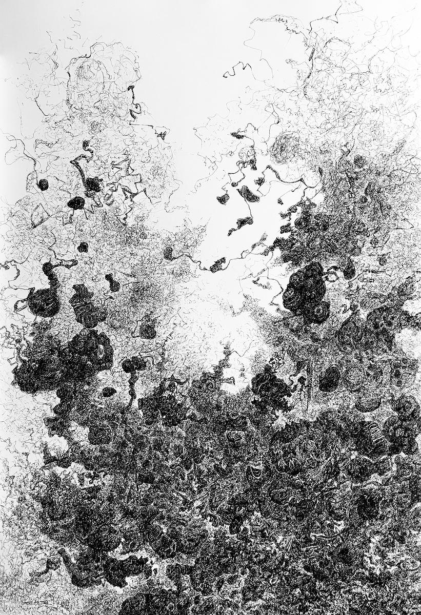 〈2017-1〉，2017，水性墨、墨、銅版紙，78.5 cm × 54 cm.的封面圖