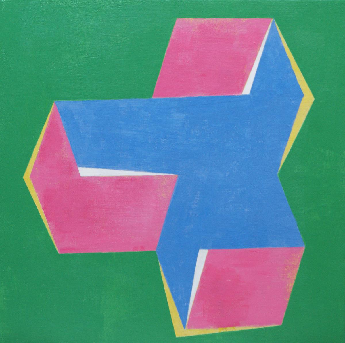 32-空間.敘述 系列-32-壓克力.胚布 -2015- 41 x 41 cm的封面圖