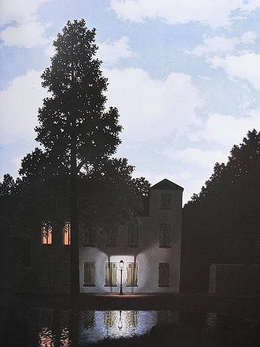 馬格利特，〈光的國度〉，1954，146m x 114cm，油彩畫布的封面圖