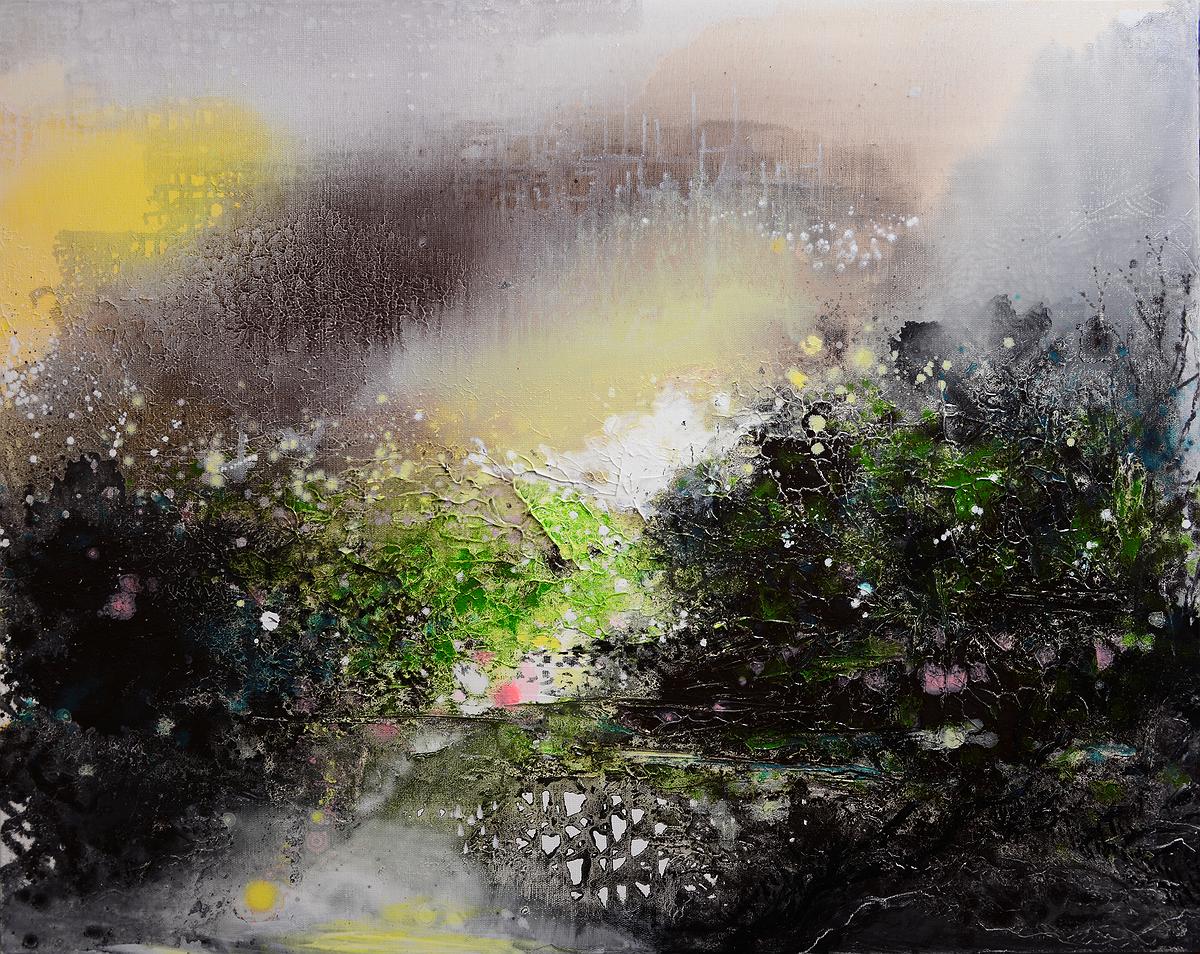 心‧山水14，91x72.5cm，2016cm，油彩畫布的封面圖