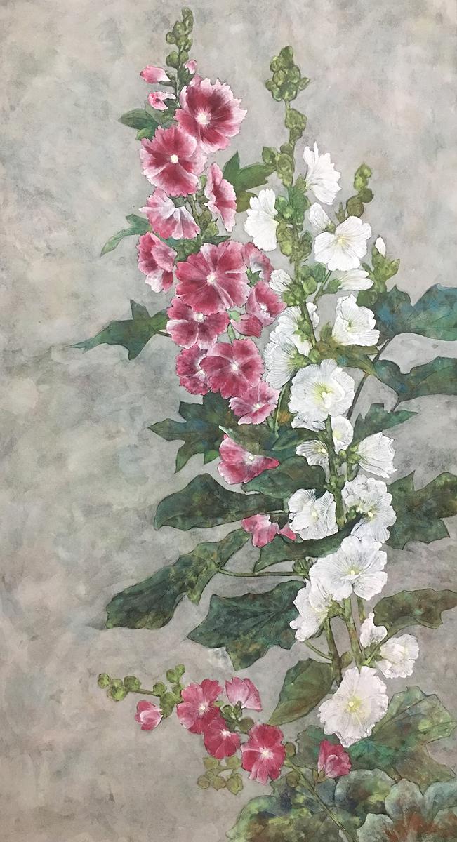 作品九、〈雙姝〉蜀葵111.3X61.3的封面圖