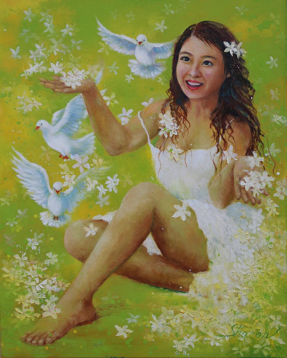 心跡‧花漾─林夏蓮油畫創作論述 油桐花開的封面圖