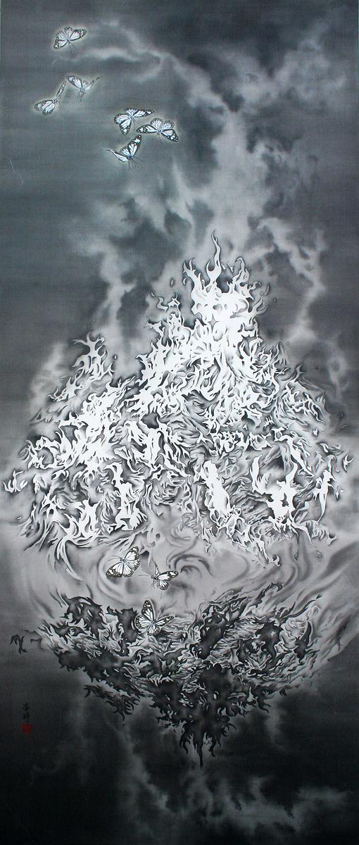 祝福與思念的傳達，63.5×150cm，2014年的封面圖