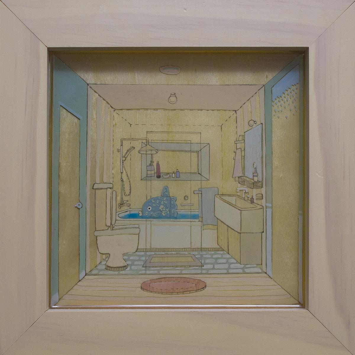 記憶漫遊─翁意雯創作論述 16 浴室游水的封面圖