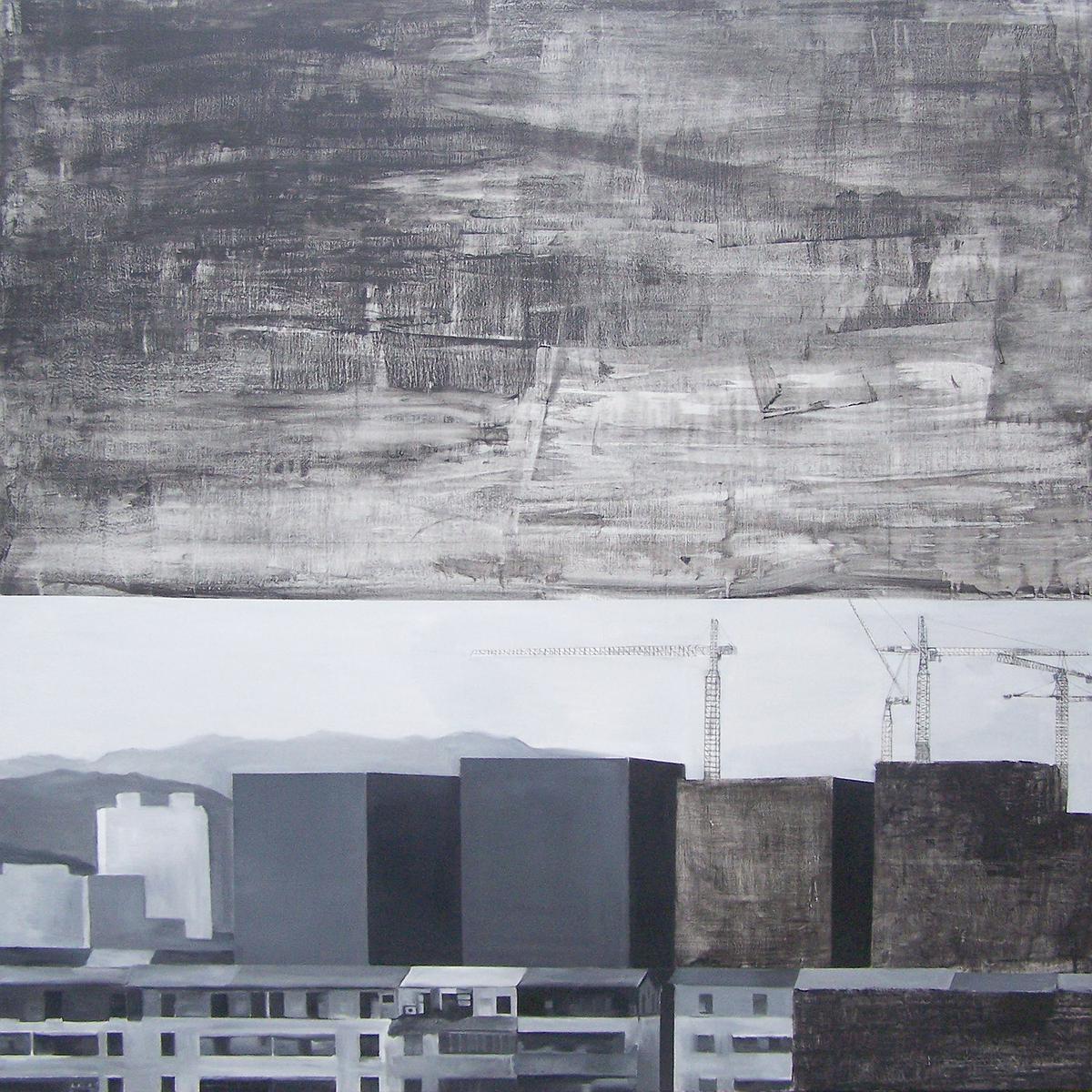 城逝系列-1 2014 綜合媒材 畫布 130x130cm的封面圖