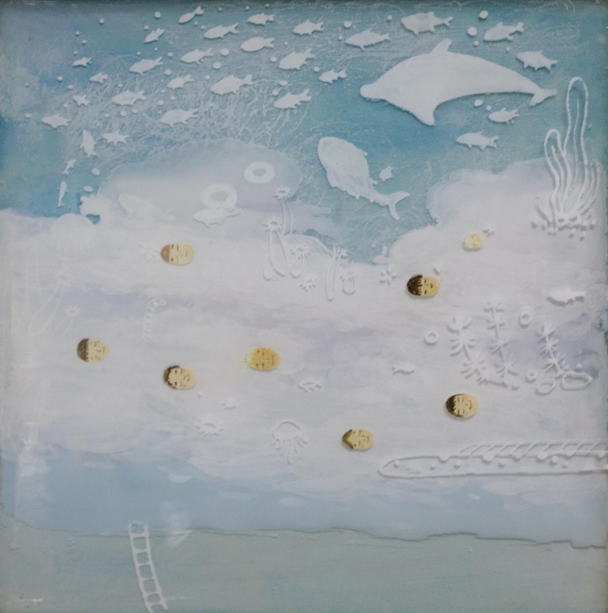 記憶漫遊─翁意雯創作論述 37 融在天與海之間的封面圖