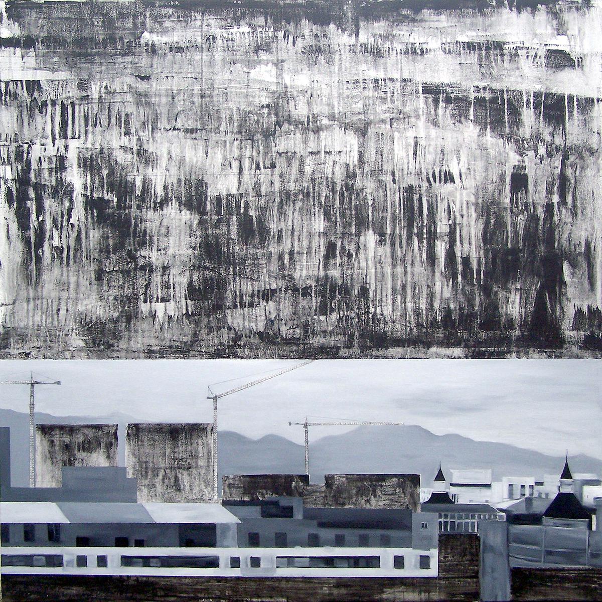 城逝系列-2 2015 綜合媒材 畫布 130x130cm的封面圖