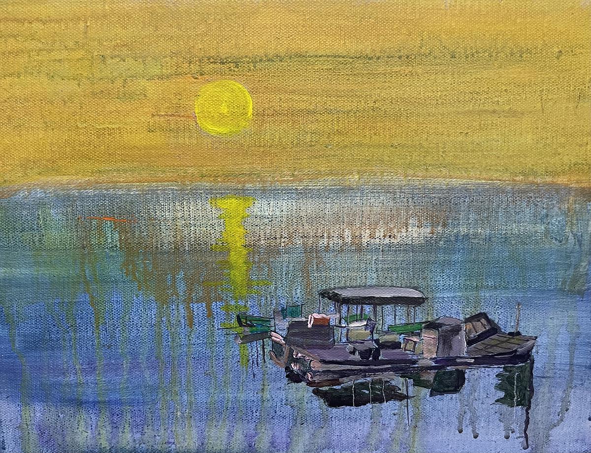 Deep Love for Fishing Port :The Creation of Chang Huai Jung’s  Oil Painting's Cover