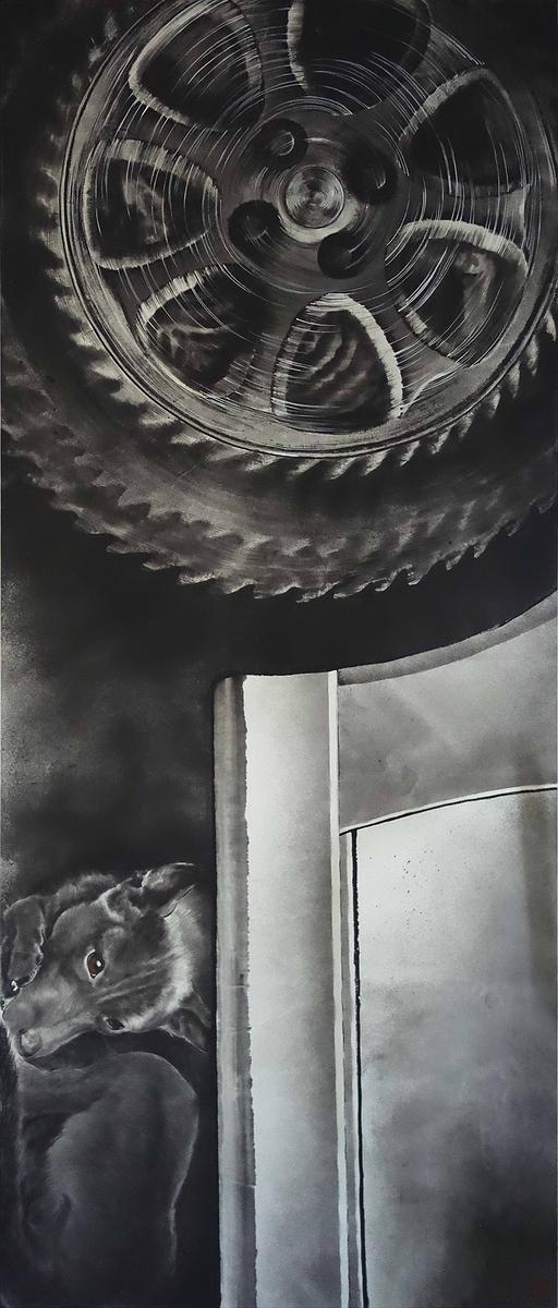Ink Painting About the Life of Dogs in Human Sociality's Cover
