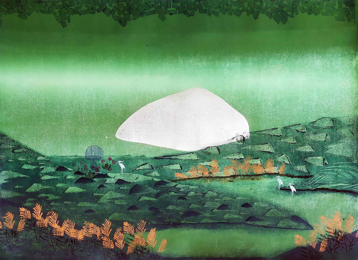 1-2浮洲印象II新樹脂版 畫心78x106.5cm 含框82x112的封面圖
