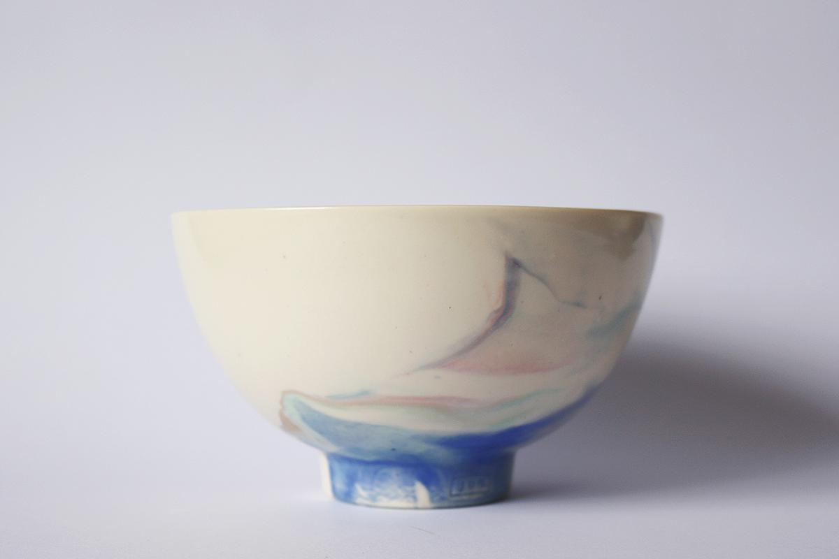 絞胎混色餐碗3 側面的封面圖