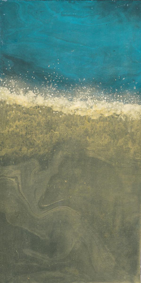 淼 - 滾動的沙  22×45cm   2013  墨.雲母粉.壓克力顏料 拷貝的封面圖