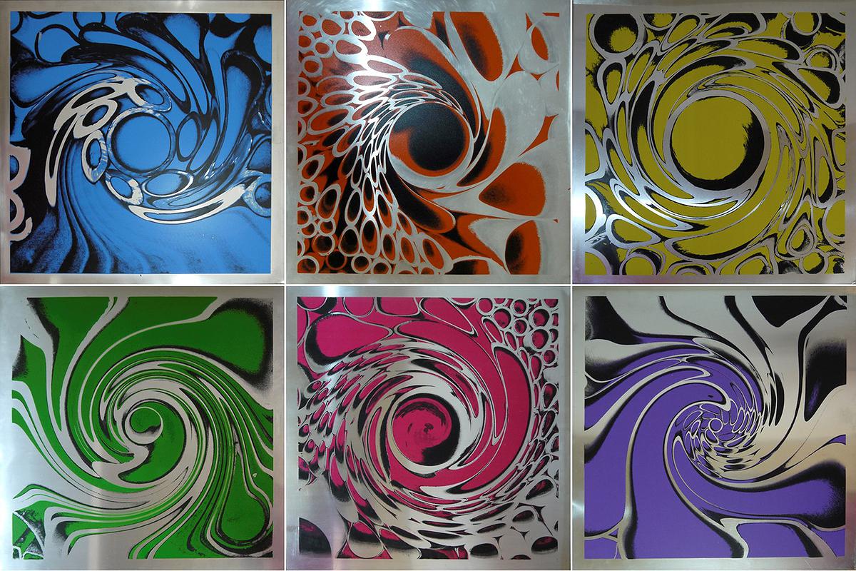 〈溫度〉，2012，鋁版、絹印、壓克力顏料，55x55x8cmx6件的封面圖