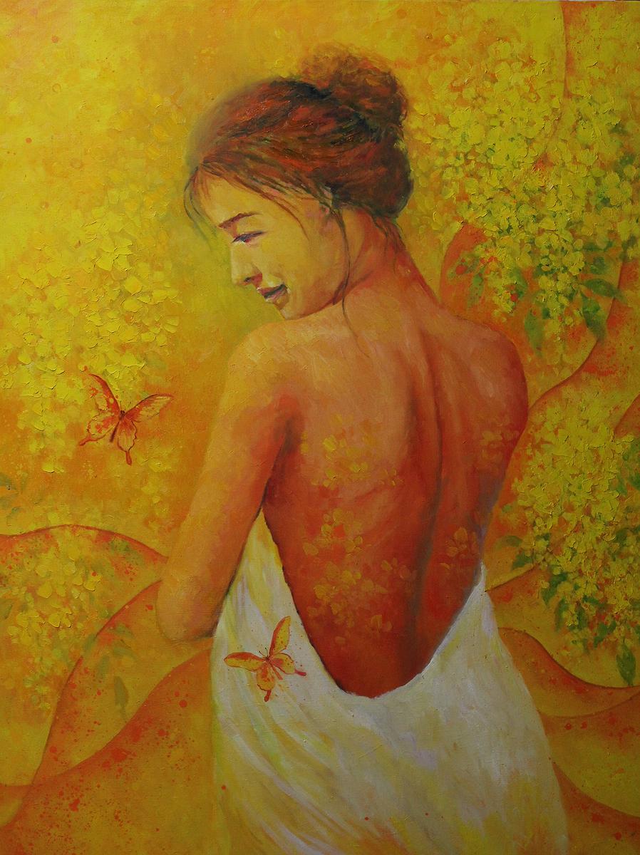 心跡‧花漾─林夏蓮油畫創作論述 黃色迷情的封面圖