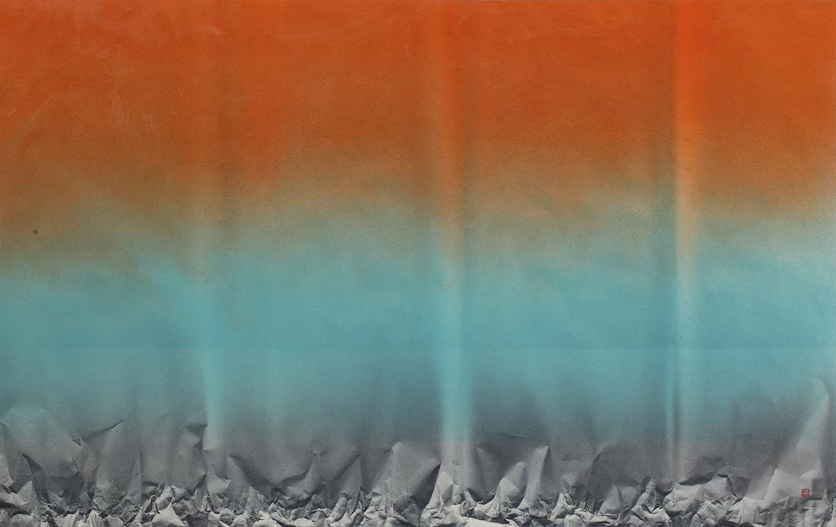 "When the black or white", virtual real or real virtual-Abstract painting by mixing Calligraphy, Chinese ink and Ceramic materials.'s Cover