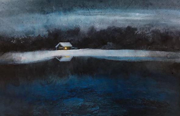 在湖下 再雪夜的封面圖