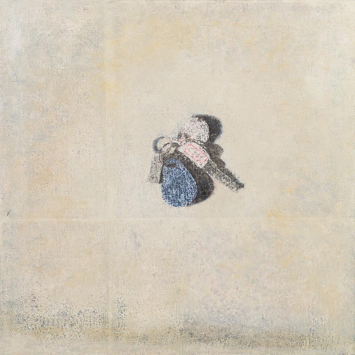 《钥匙》彩色碳粉、油彩、畫布的封面圖