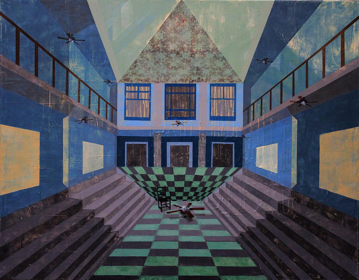 吳翠玲，〈Para-paradise〉，2012，91cm x 116.5cm，油彩 畫布的封面圖