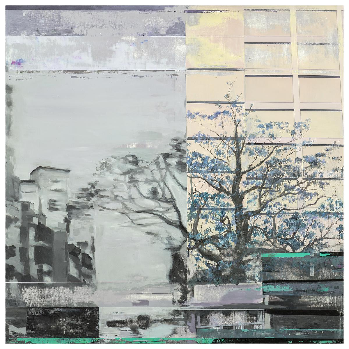 天際線系列-記憶之樹 2016 壓克力 畫布 80x80cm的封面圖