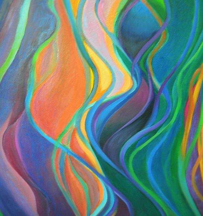 線形色的藝術療癒—張秀凉藝術創作論述 4 西門町的夜色2的封面圖