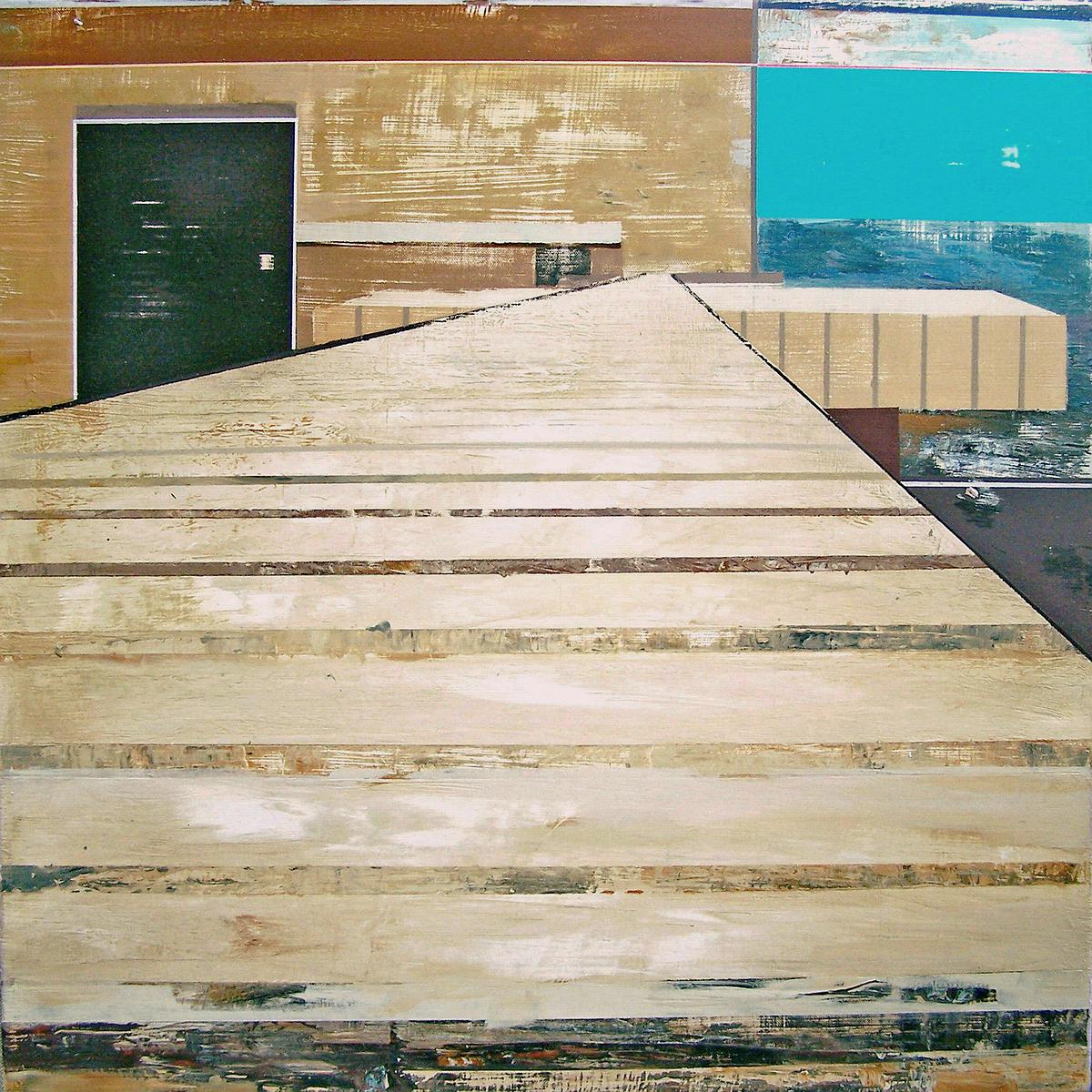 邊緣系列_樓頂上 2017 壓克力 畫布 60x60cm的封面圖