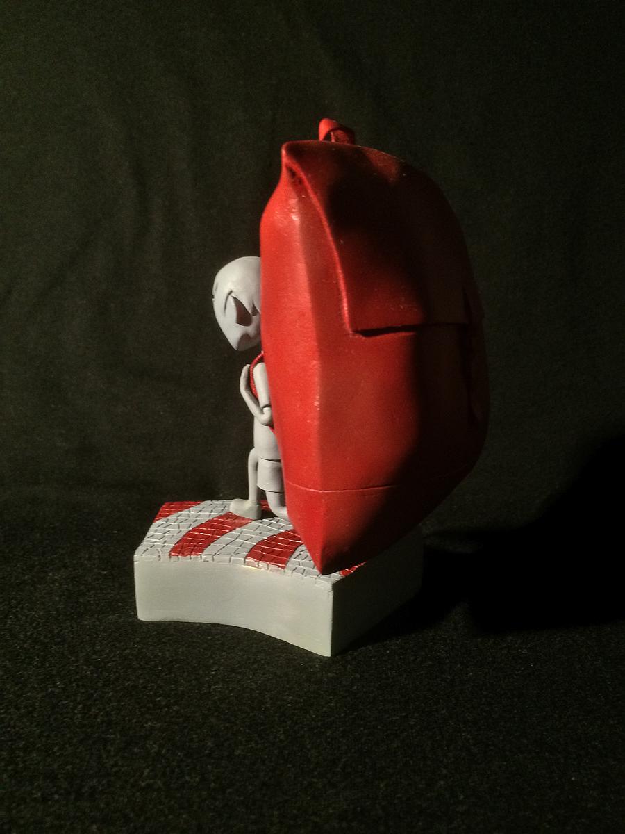 物件與人體相互關係的雕塑創作-3-5背包的封面圖