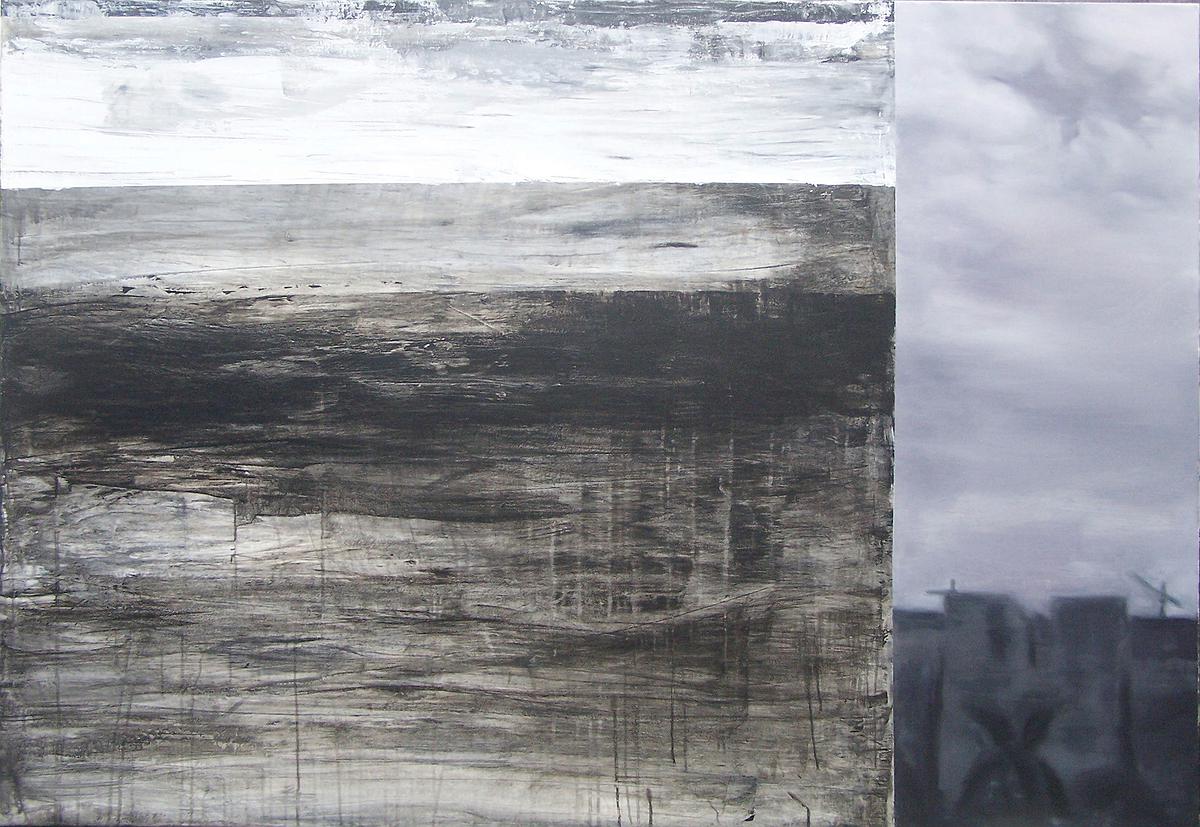 浮動系列-壓迫 2014 綜合媒材 畫布 112x162cm的封面圖