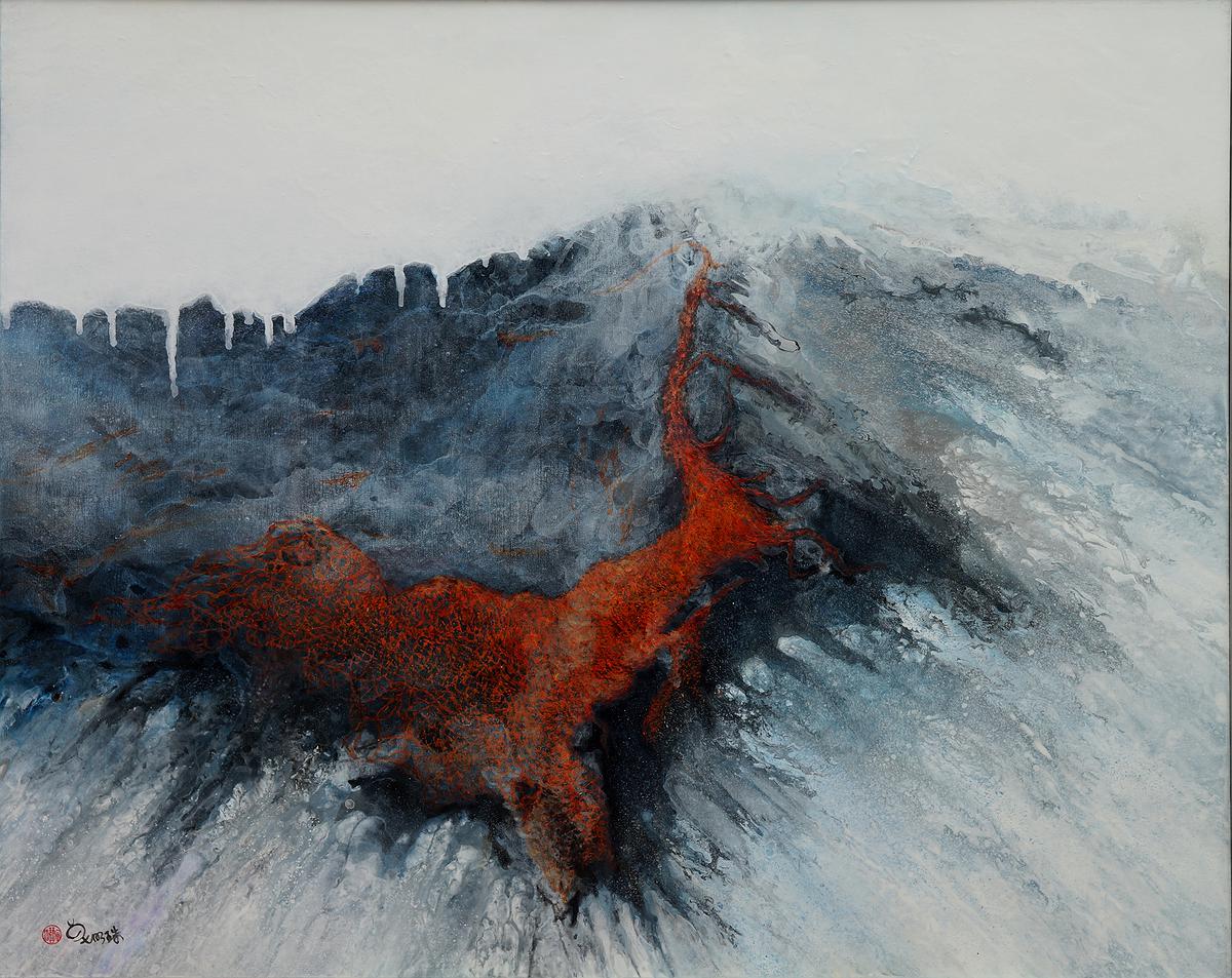 〈消融〉.2021年.壓克力顏料．畫布.80 x100cm.的封面圖