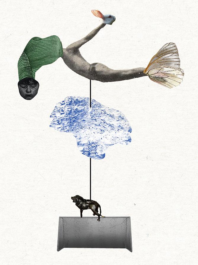 〈日常寓言—夢想〉，2020，數位拼貼的封面圖