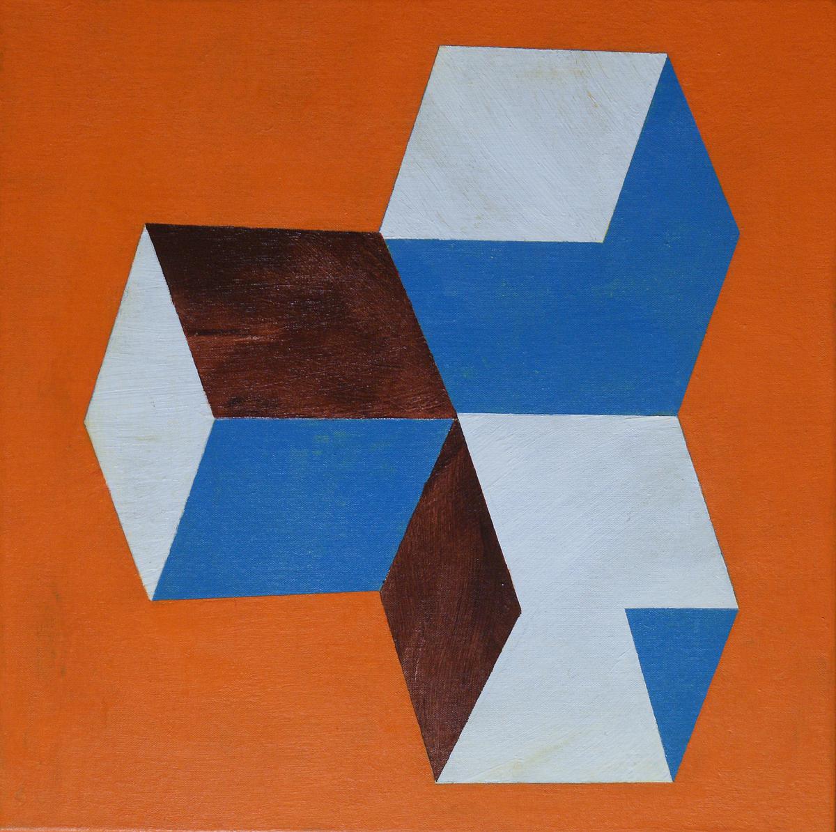 27-空間.敘述 系列-27-壓克力.胚布 -2015- 41 x 41 cm的封面圖