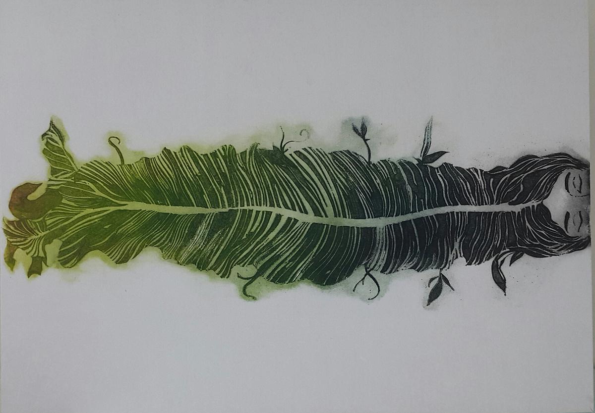 《長》，78x111cm，紙凹版，2018的封面圖