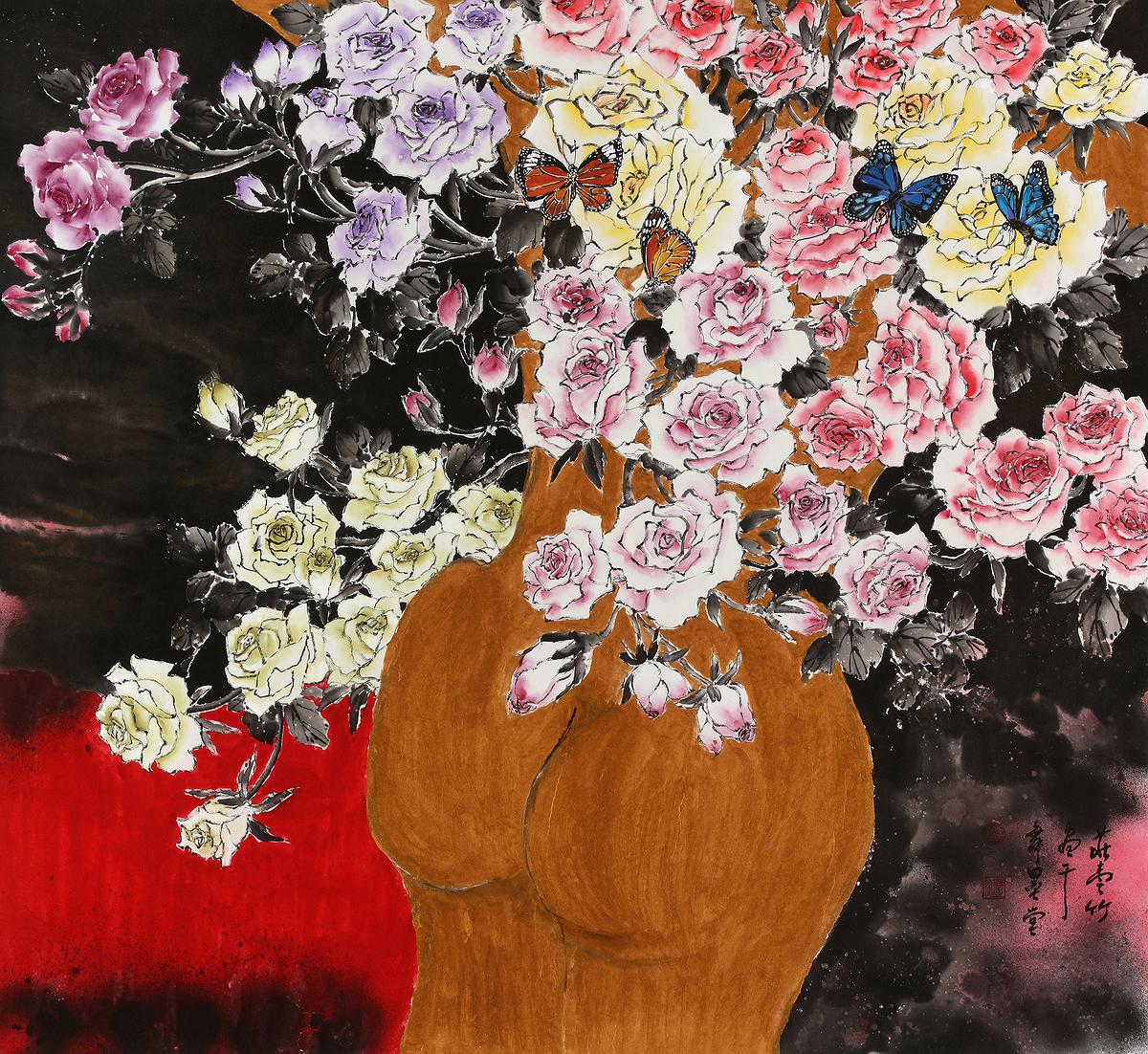 _莊壹竹-後花園90×90cm2021紙本的封面圖
