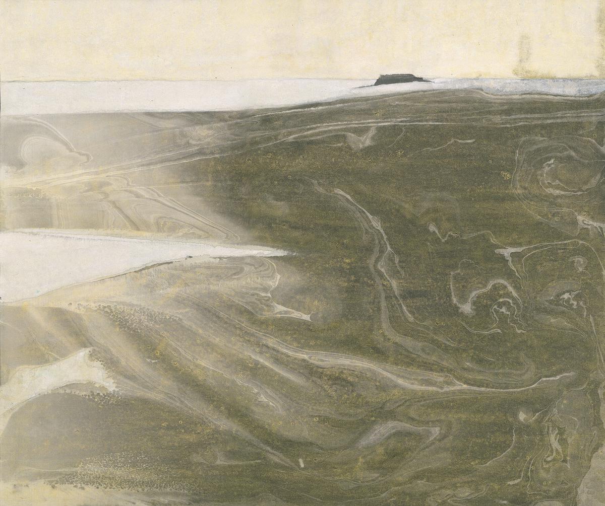 淼 - 神遊  44.5×37.5cm   2013  墨.雲母粉的封面圖