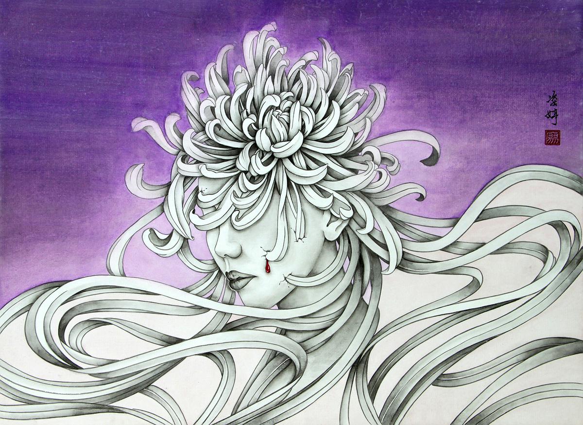 綿延的思念，44.4×60cm，2015年的封面圖