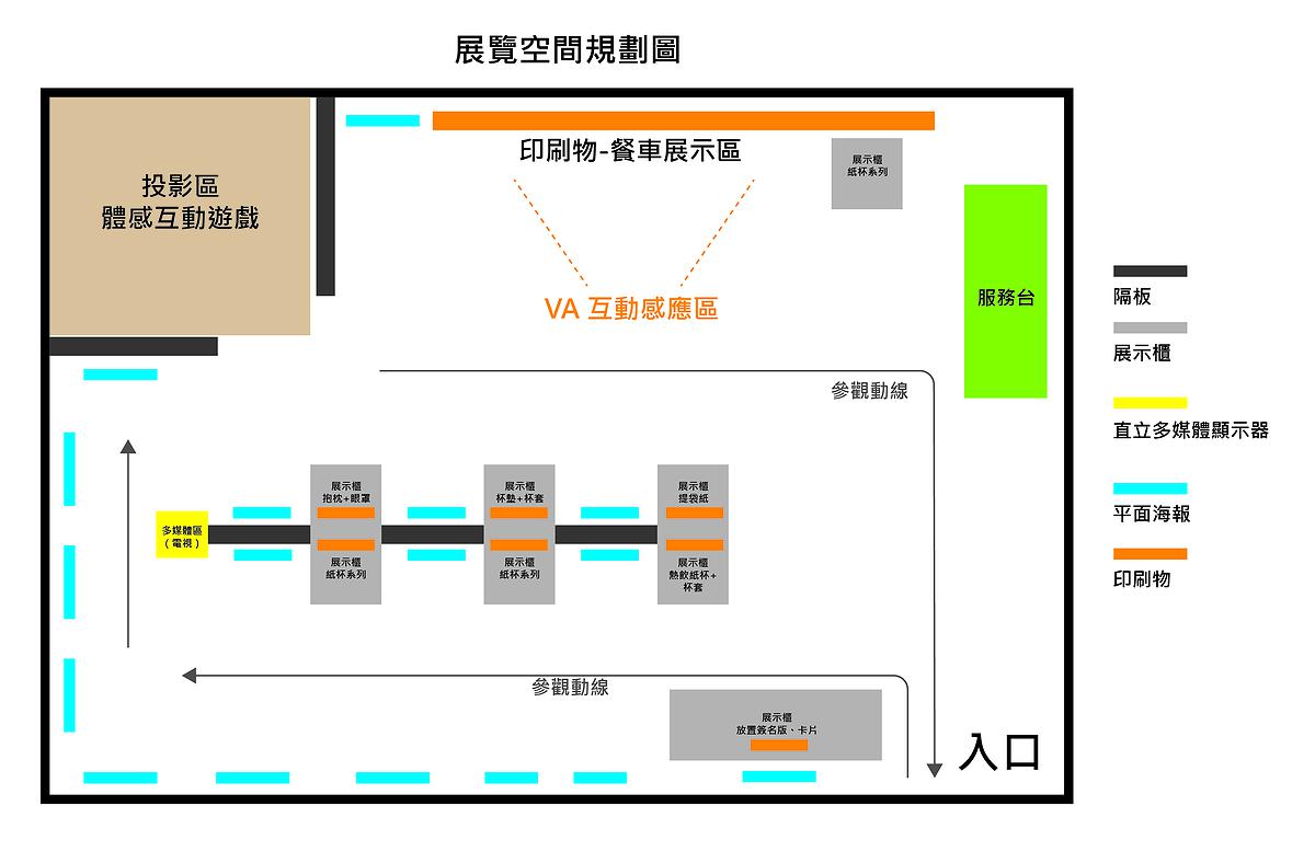 療癒意象於公益手搖飲品牌多媒體視覺設計之創作-展覽空間規劃圖的封面圖