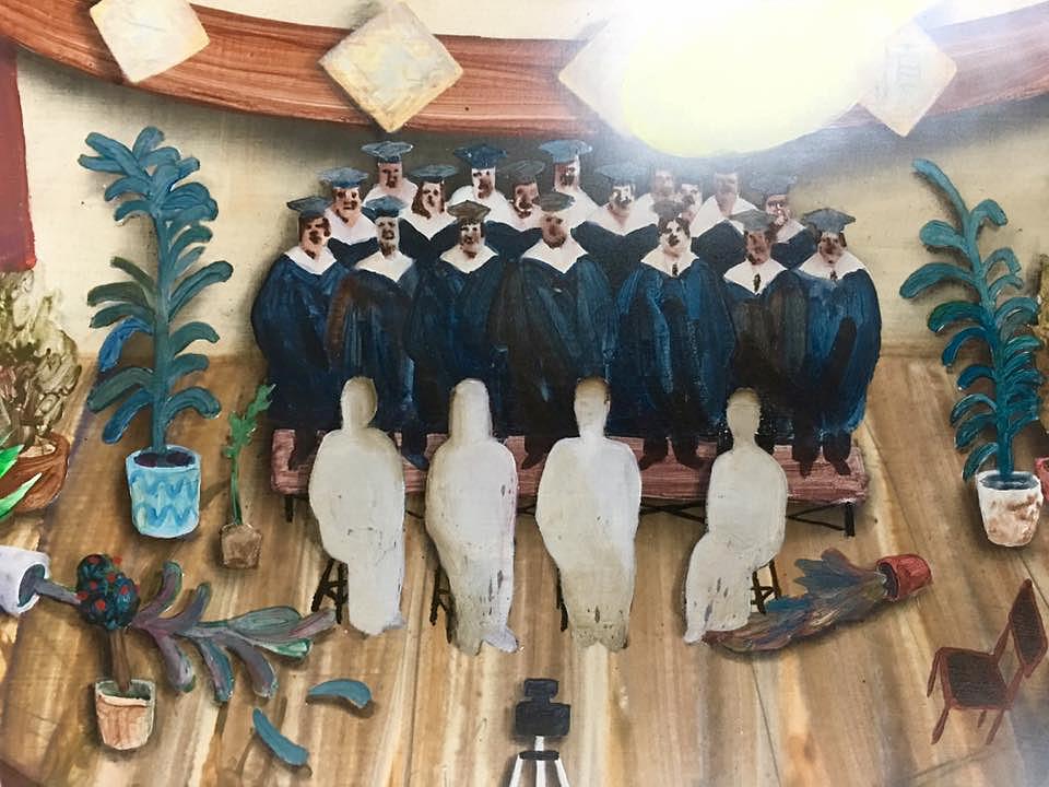 畢業典禮 38x46 2016 壓克力彩、畫布的封面圖